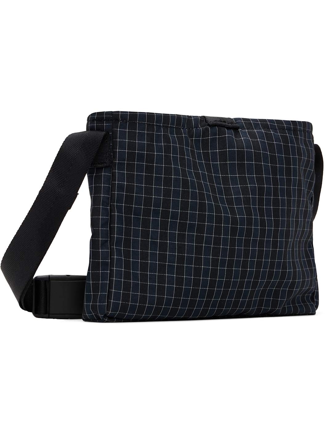 Navy Check Sacoche Bag - 3
