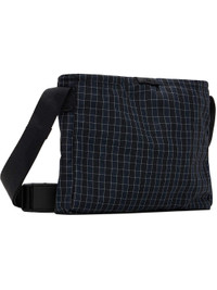 ★Wai Kei★ Check cross bag gray YK23FWAC10 Kijun Navy Check Sacoche Bag | REVERSIBLE