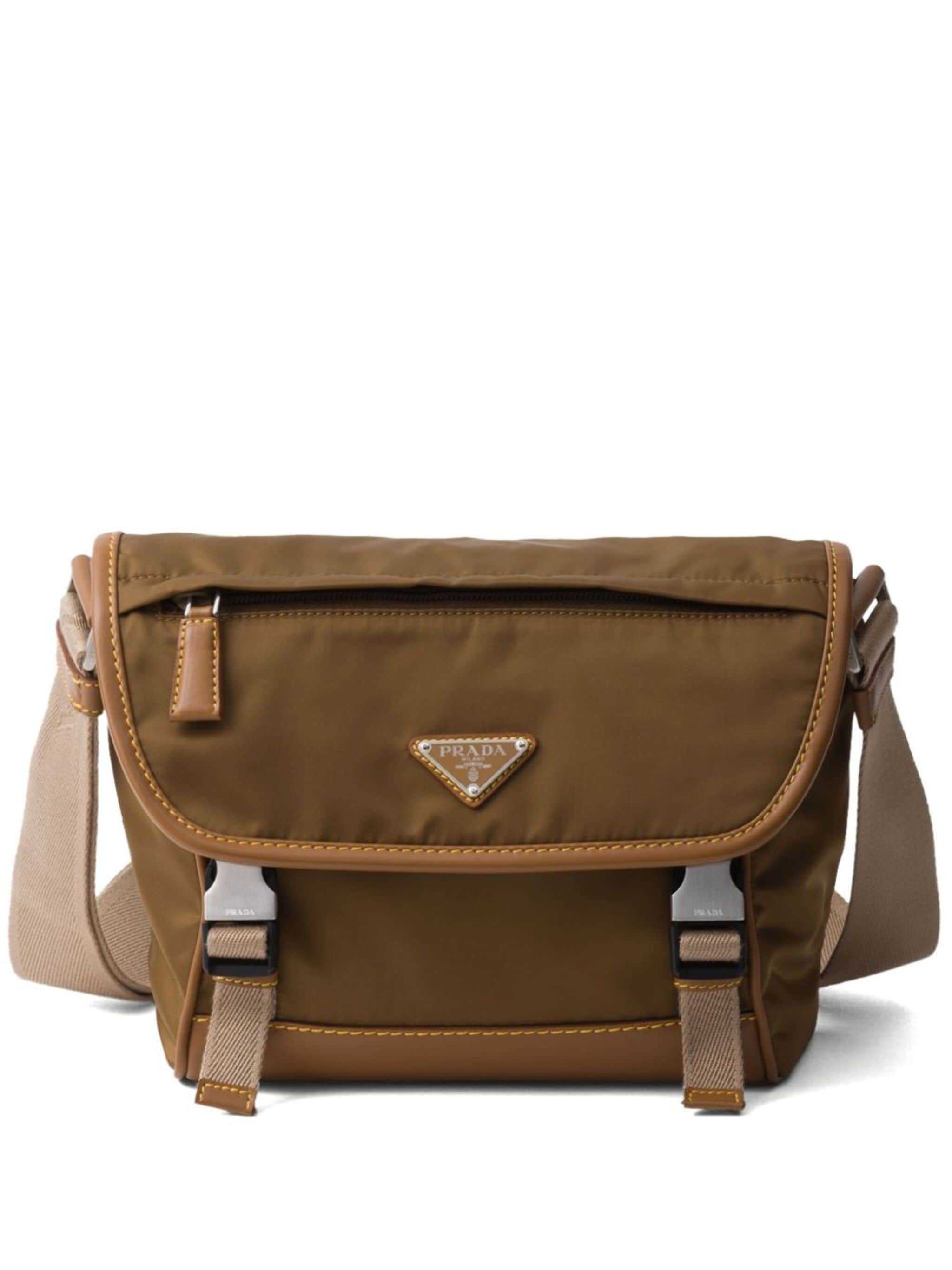 Re-Nylon triangle-logo shoulder bag - 1