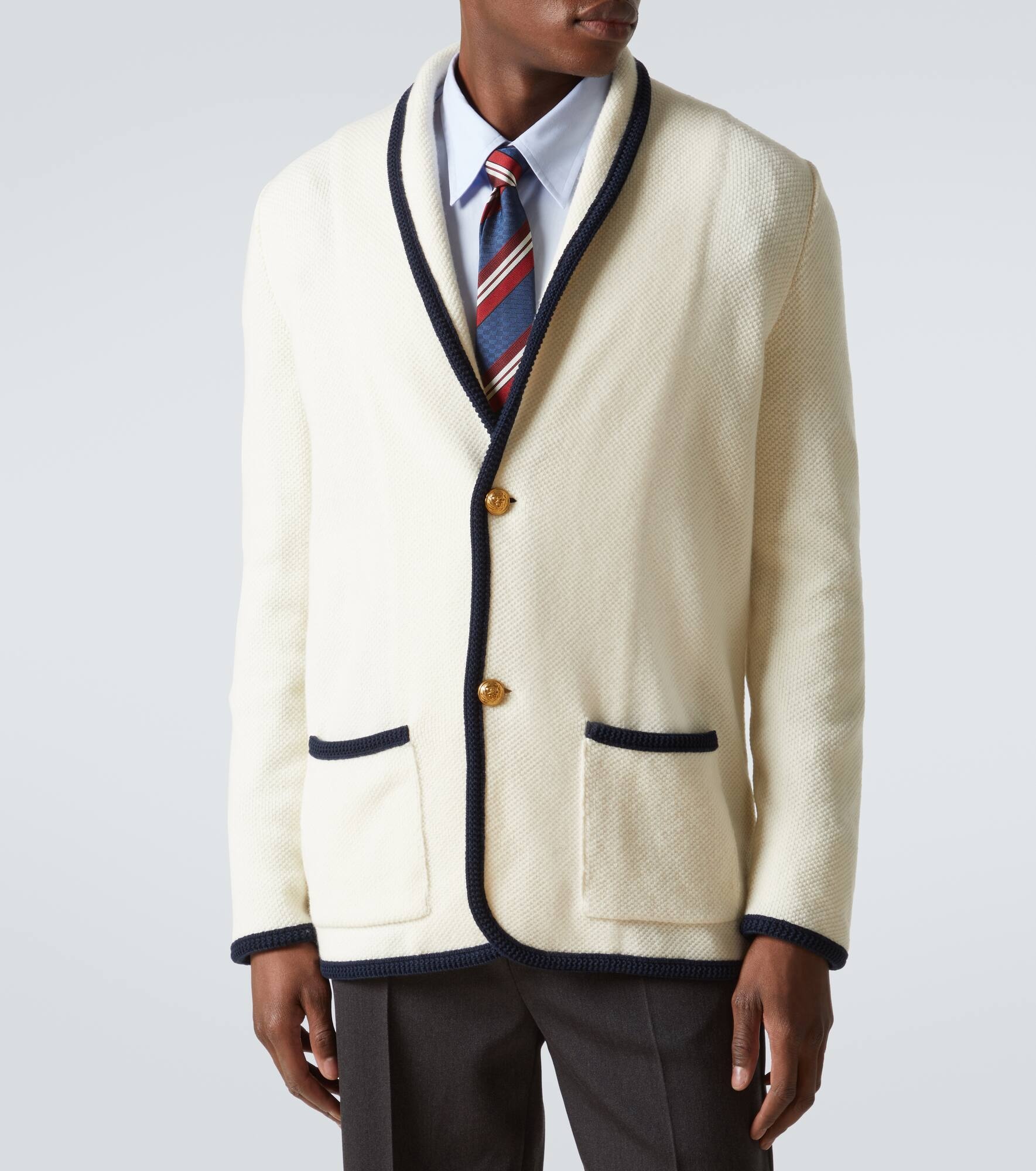 Wool and cotton cardigan - 3