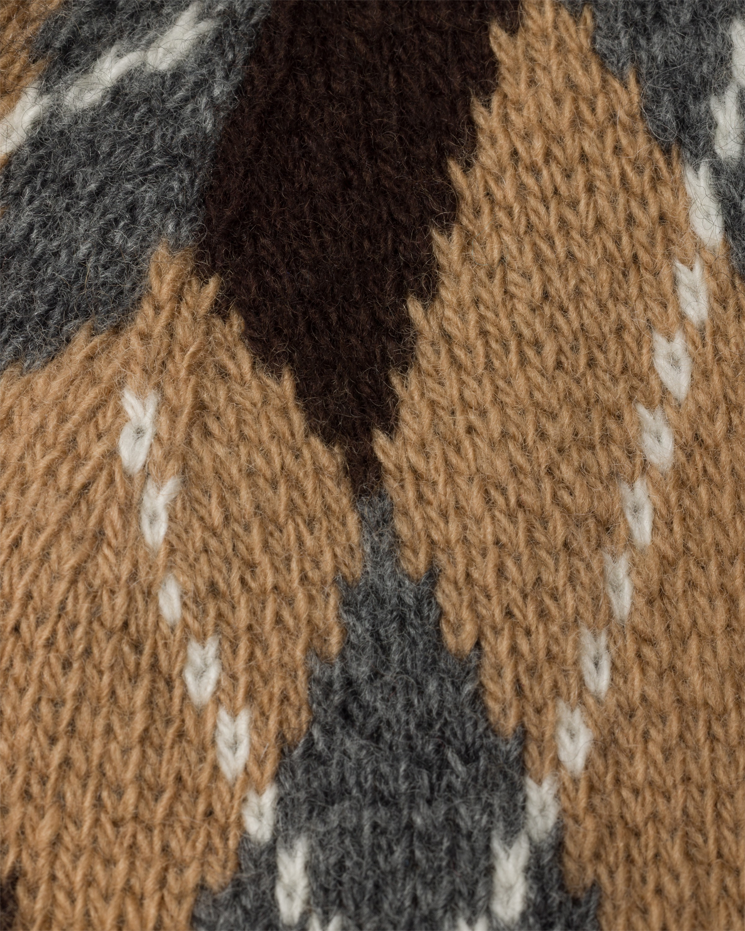 Argyle knit beanie - 2