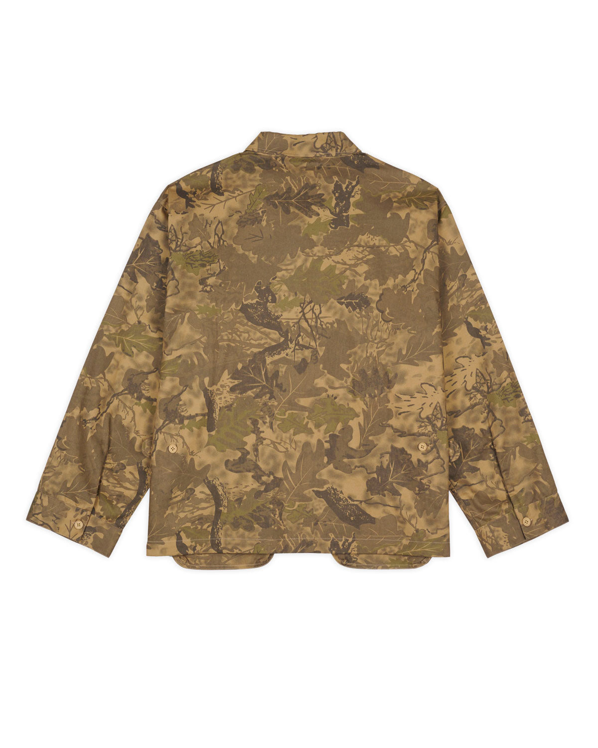 Twill Military Shirt Jacket - Leaf Camo - 3