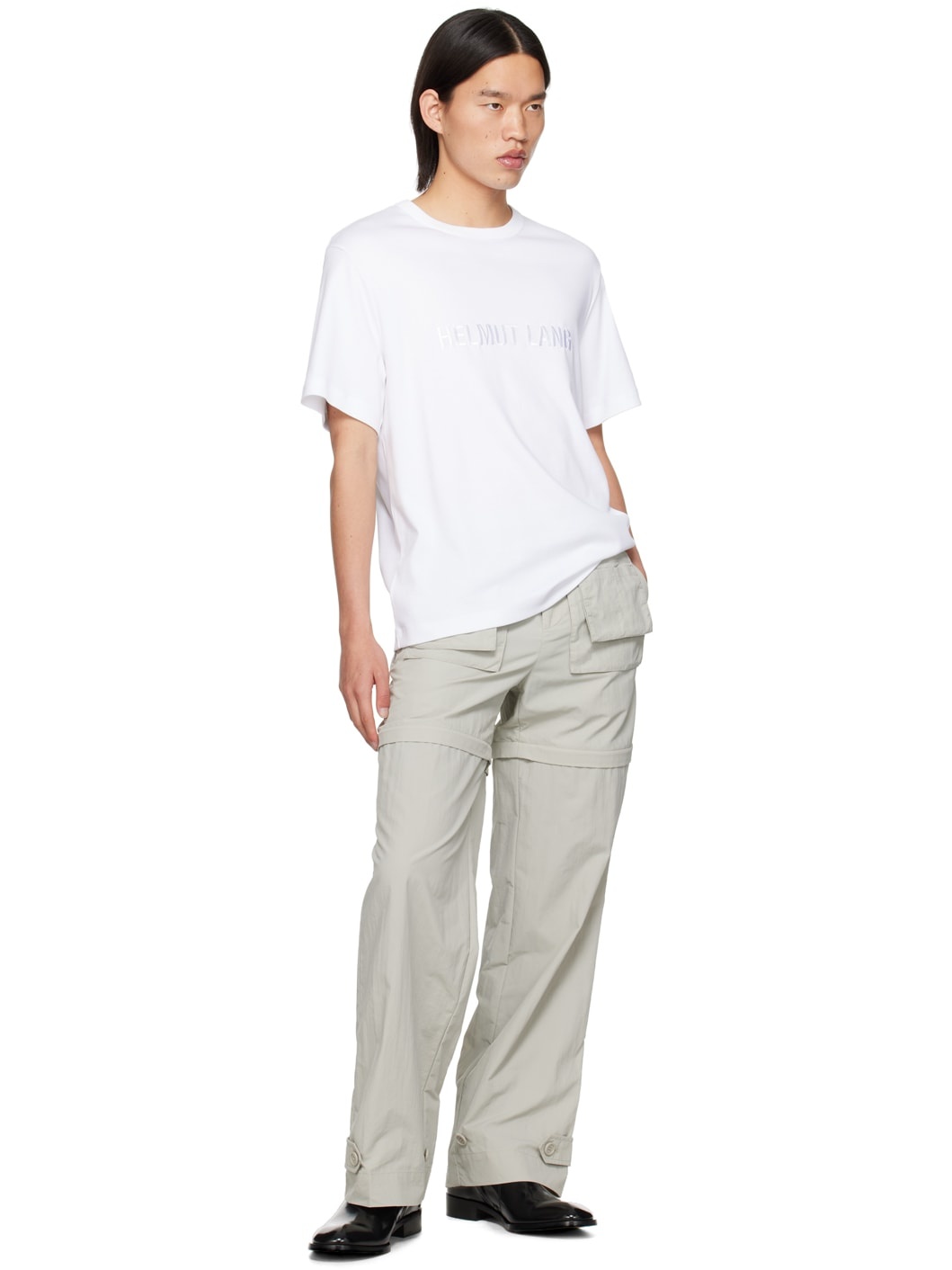White Embroidered T-Shirt - 4