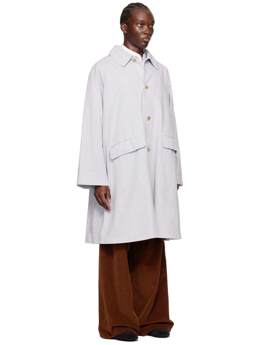 Gray Garth Trench Coat - 2