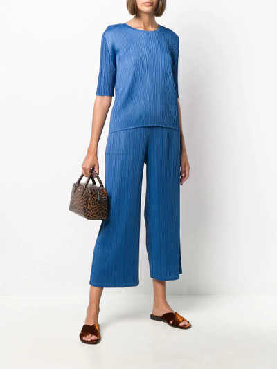 Pleats Please Issey Miyake short sleeve plissé top outlook