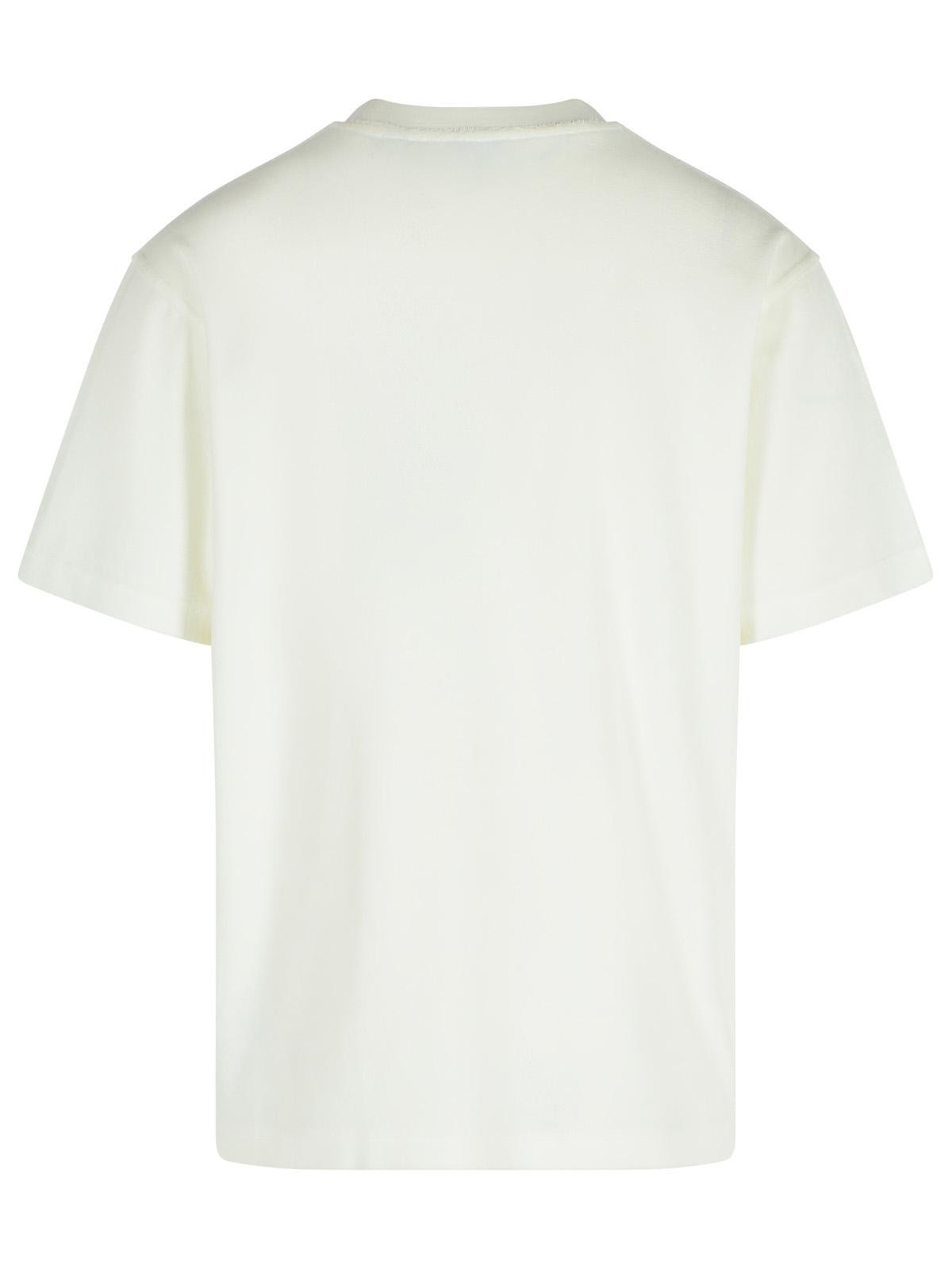 Burberry White Cotton Blend T-Shirt Men - 3
