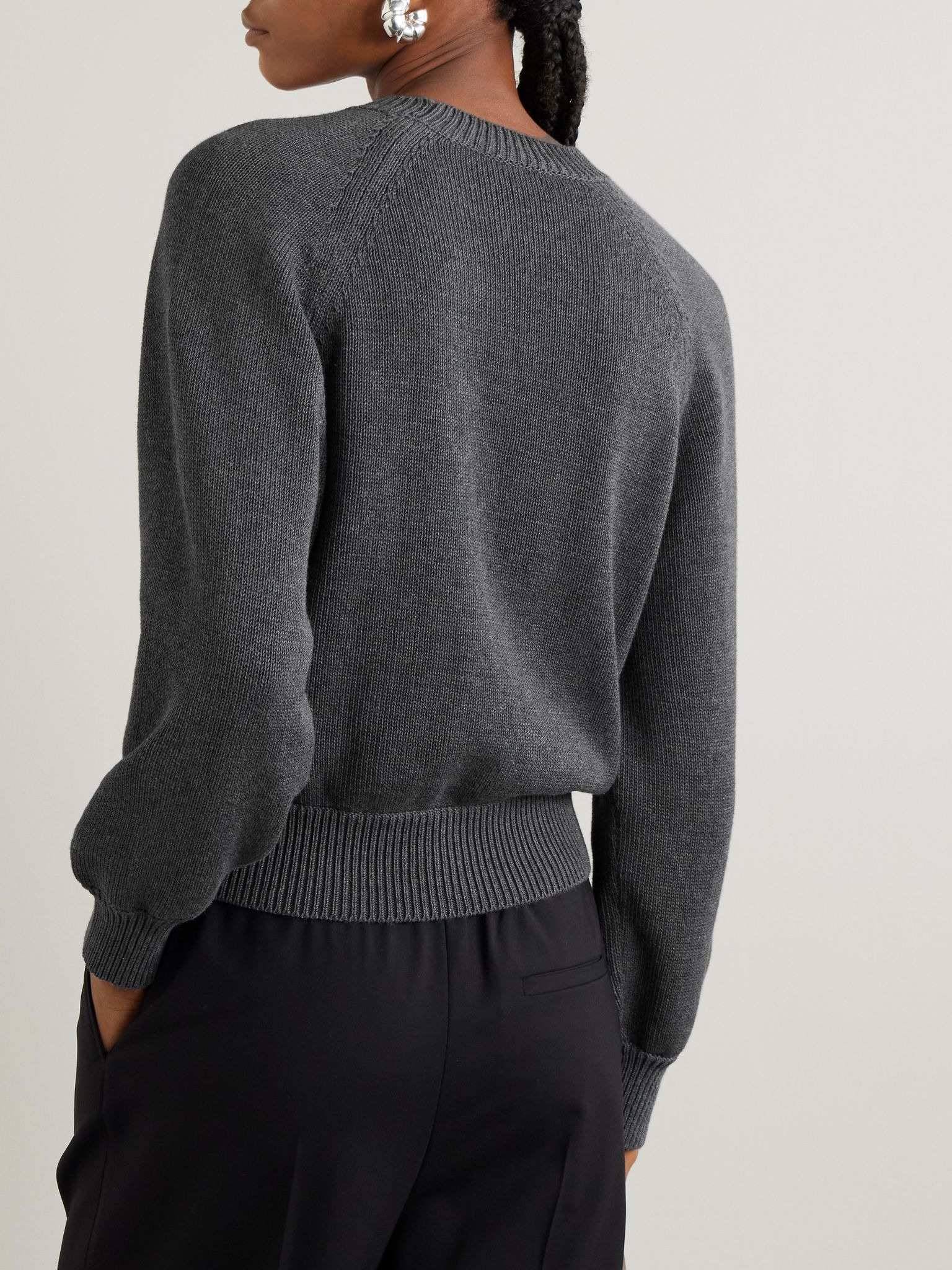 Lara cotton sweater Charcoal - 3