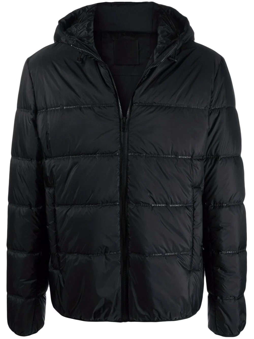 logo-detail puffer jacket - 1