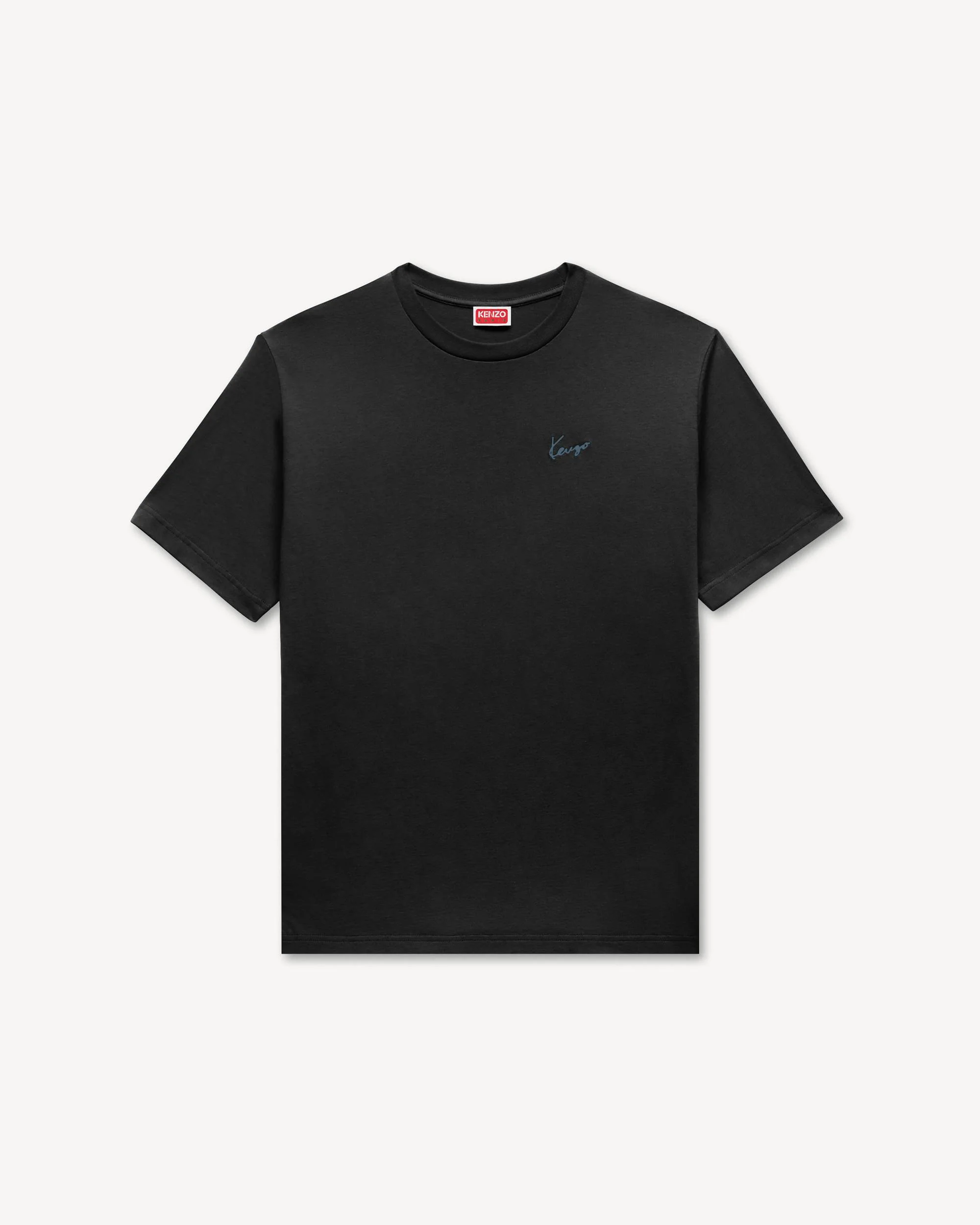 'KENZO Signature' embroidered T-shirt in cotton - 1