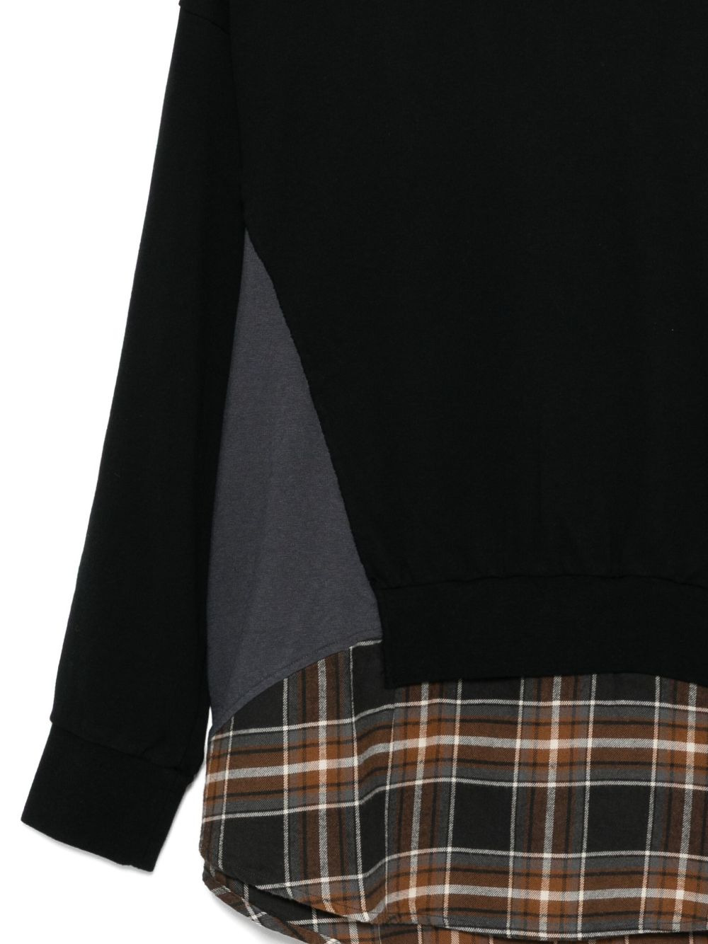 layered cotton sweatshirt - 3