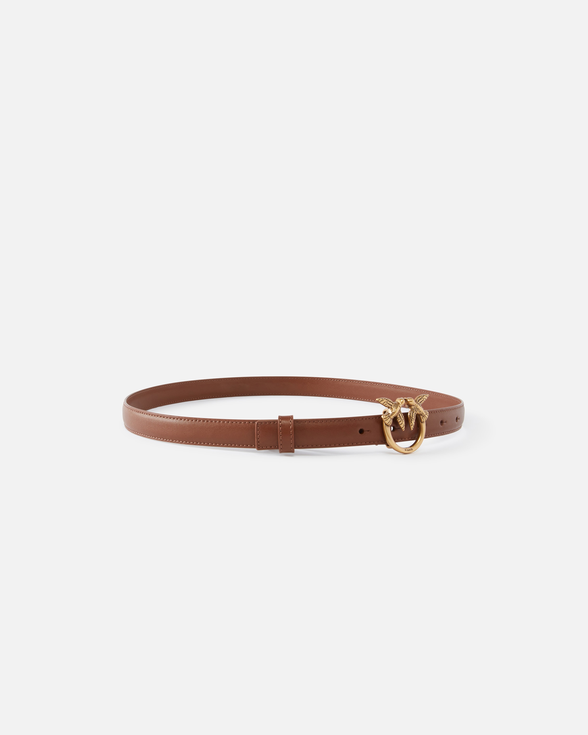 LOVE BIRDS THIN LEATHER BELT 2CM - 2