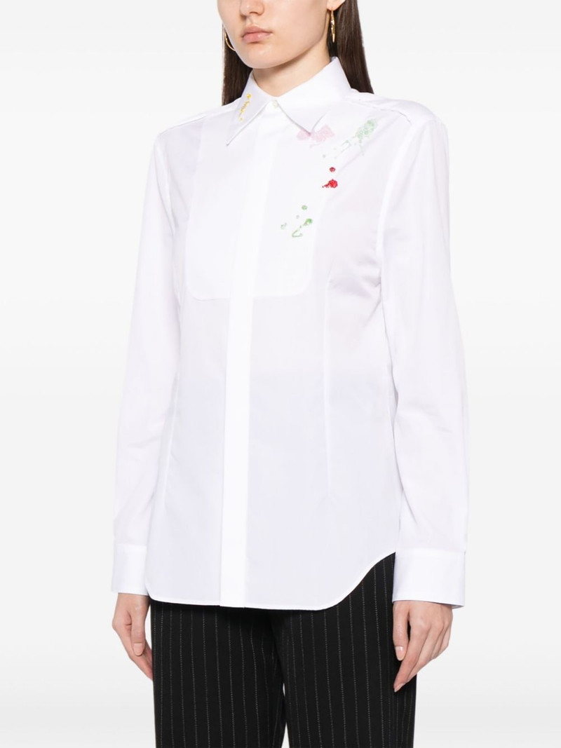 floral-embroidered cotton shirt 3