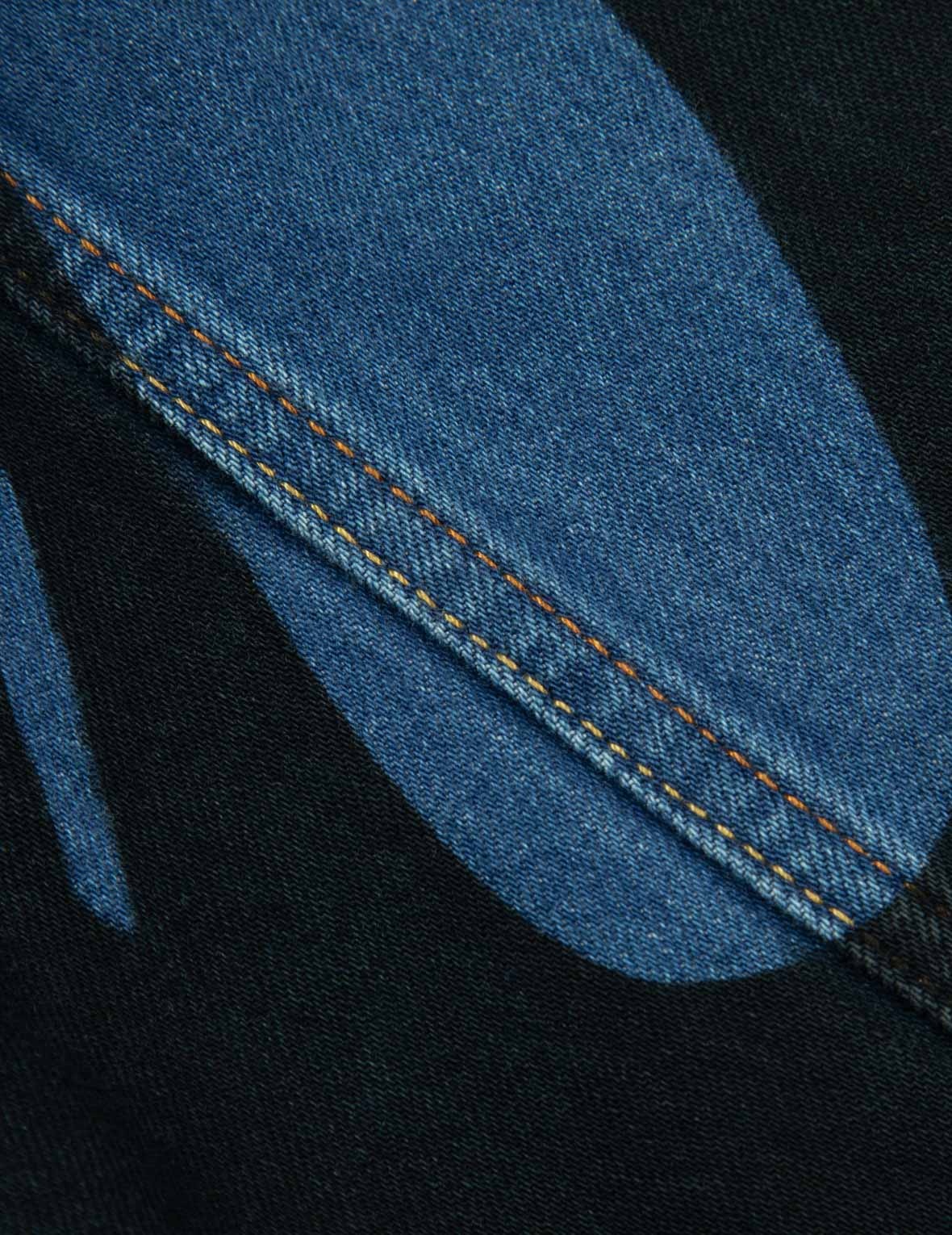 OVERDYE LOGO AND SEAGULL RELAX FIT DENIM JACKET - 14