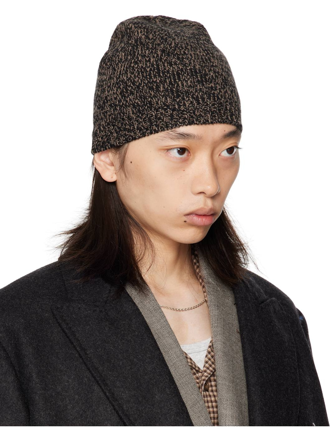 Black & Brown Classic Beanie - 2