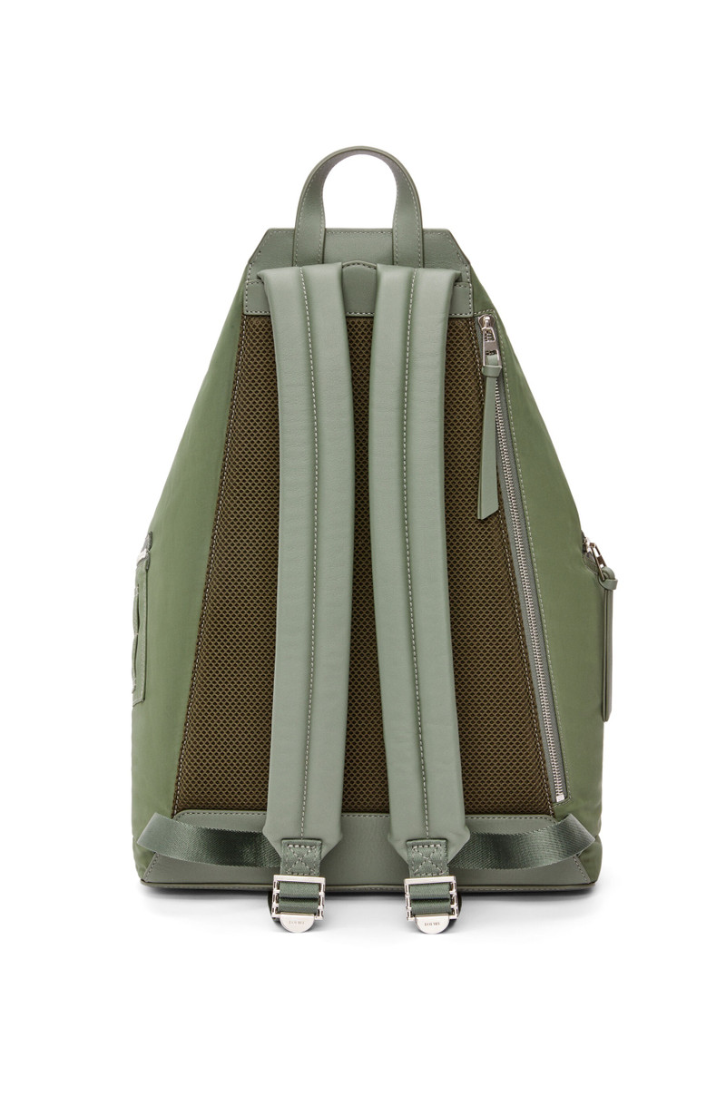 Convertible backpack in nylon and calfskin 4