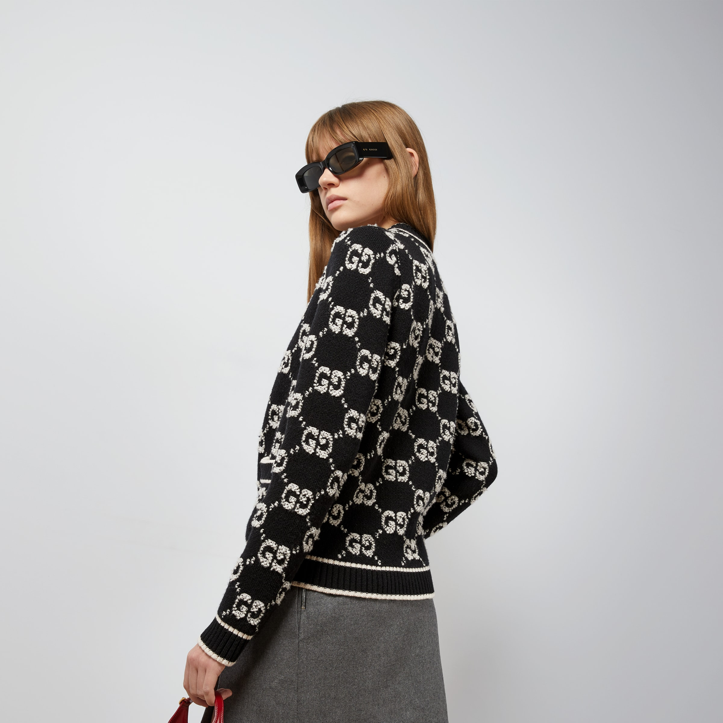 GG wool bouclé jacquard cardigan - 6