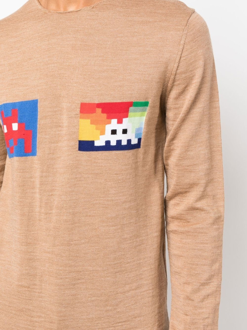 graphic-print round-neck jumper 5
