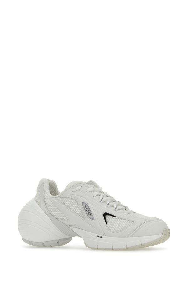 GIVENCHY White Mesh And Synthetic Leather Tk-Mx Sneakers - 2