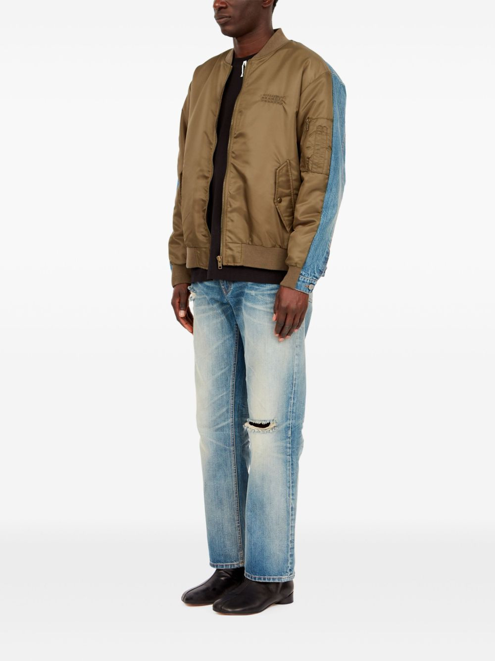numbers-motif bomber jacket - 6