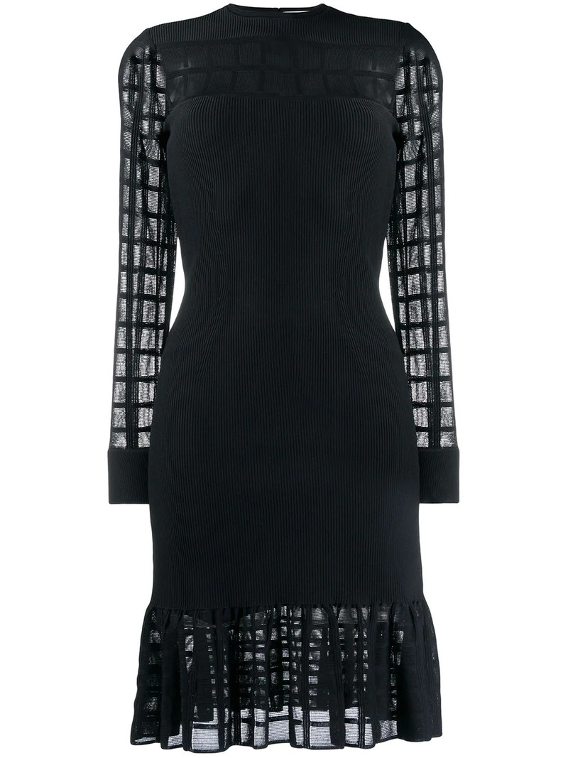 Ottoman knit mini dress 1