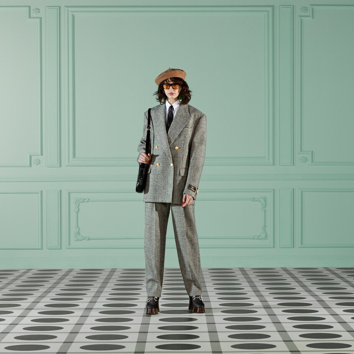 Prince of Wales wool pant - 2