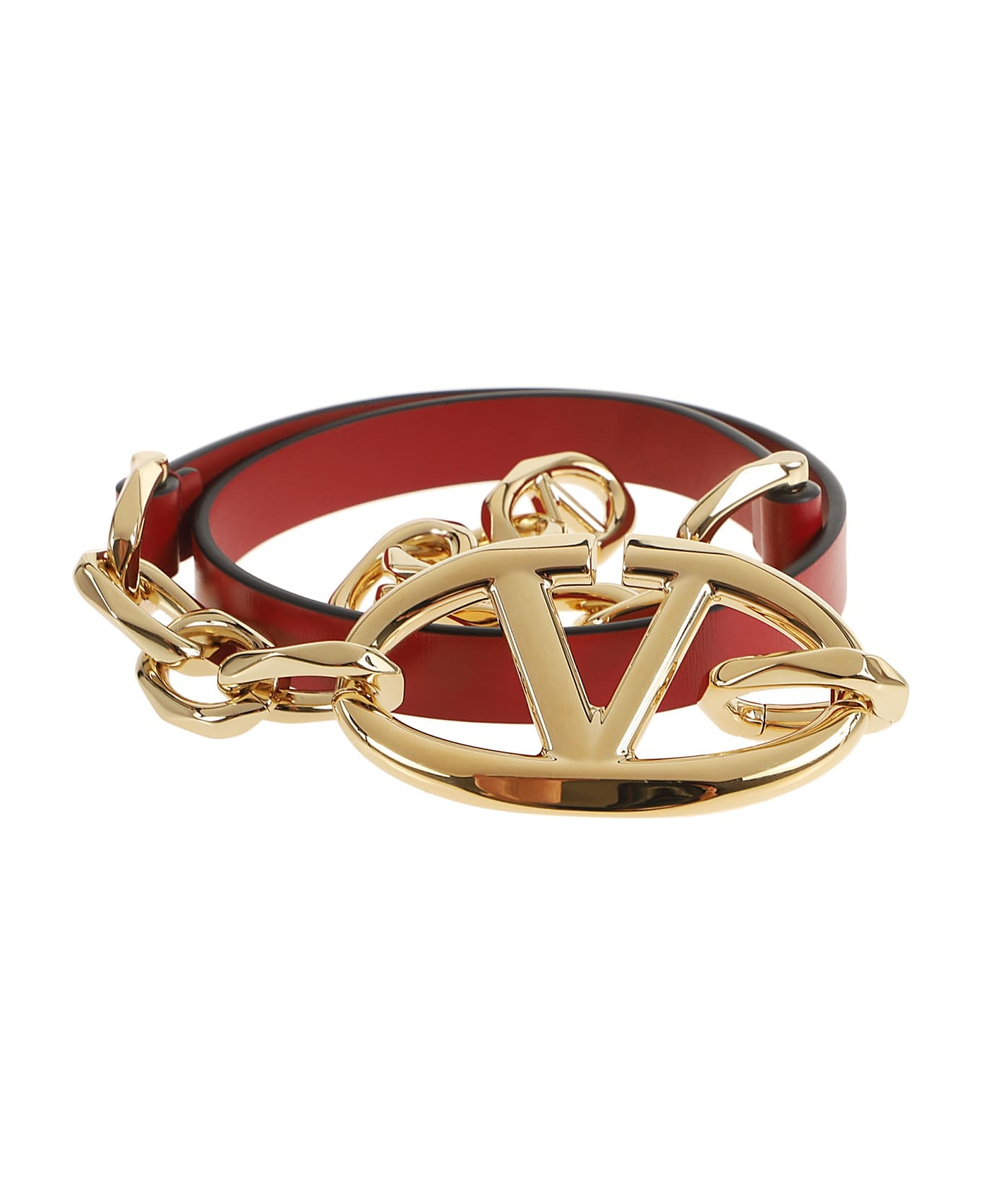 Belt H. 15 Vlogo The Bold Edition Box Calf Chain Logo - 1