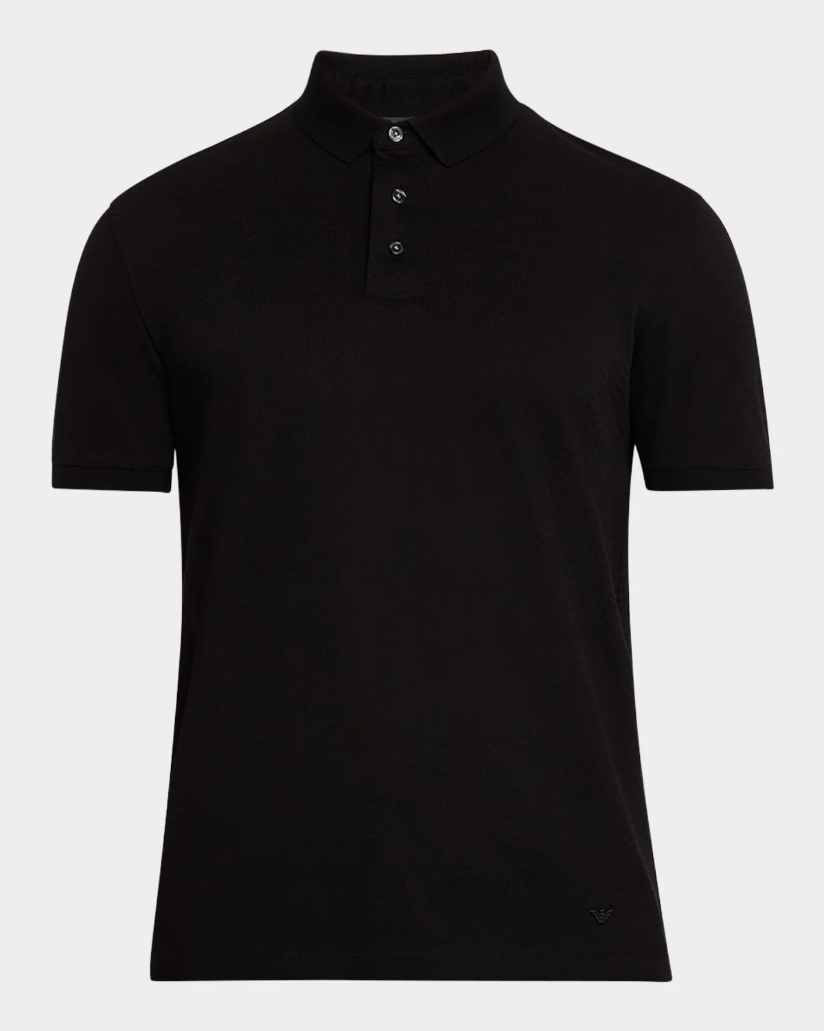Men's Cotton Tonal Wave Polo Shirt - 1