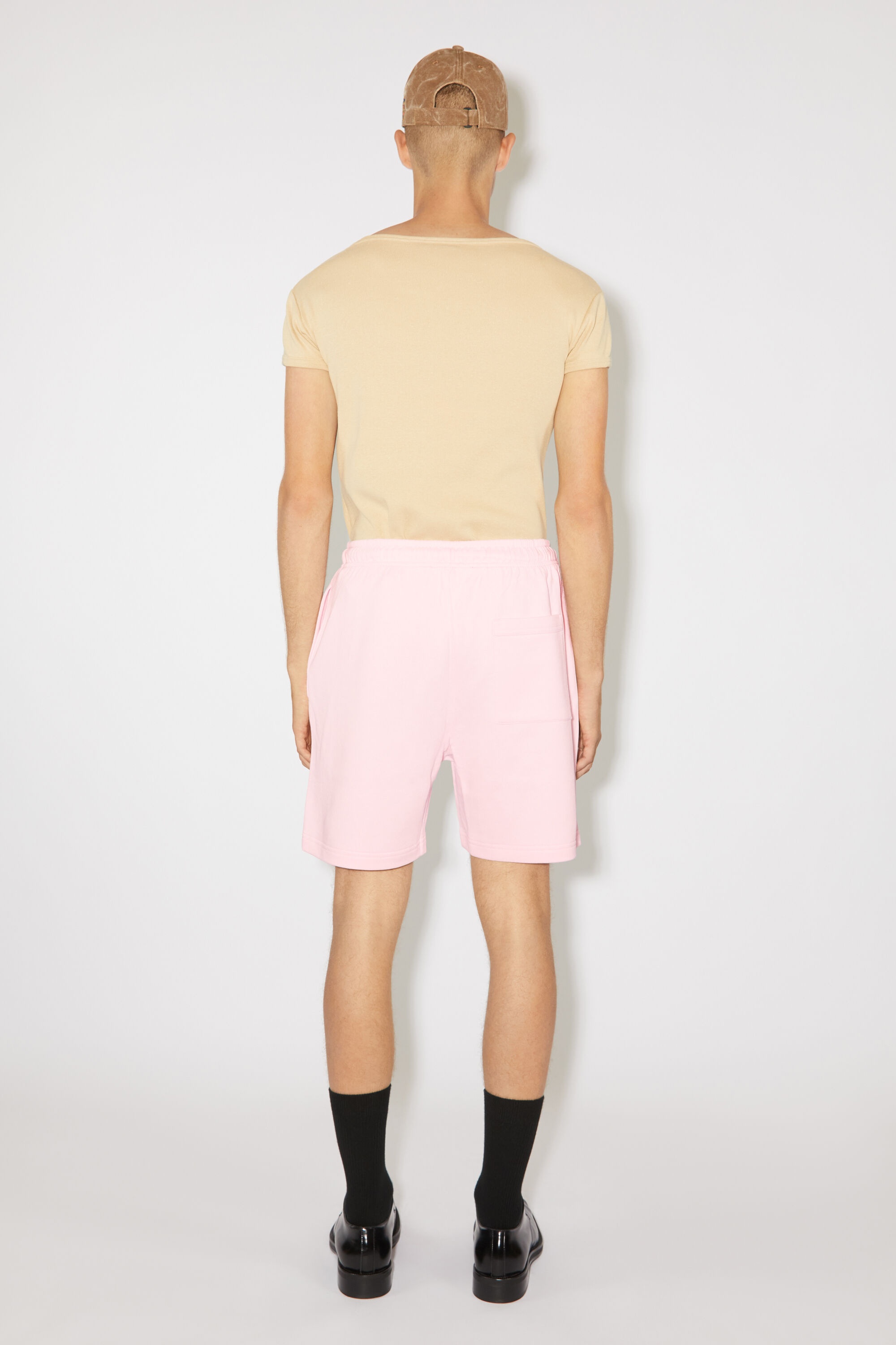Cotton sweat shorts - Light pink - 3
