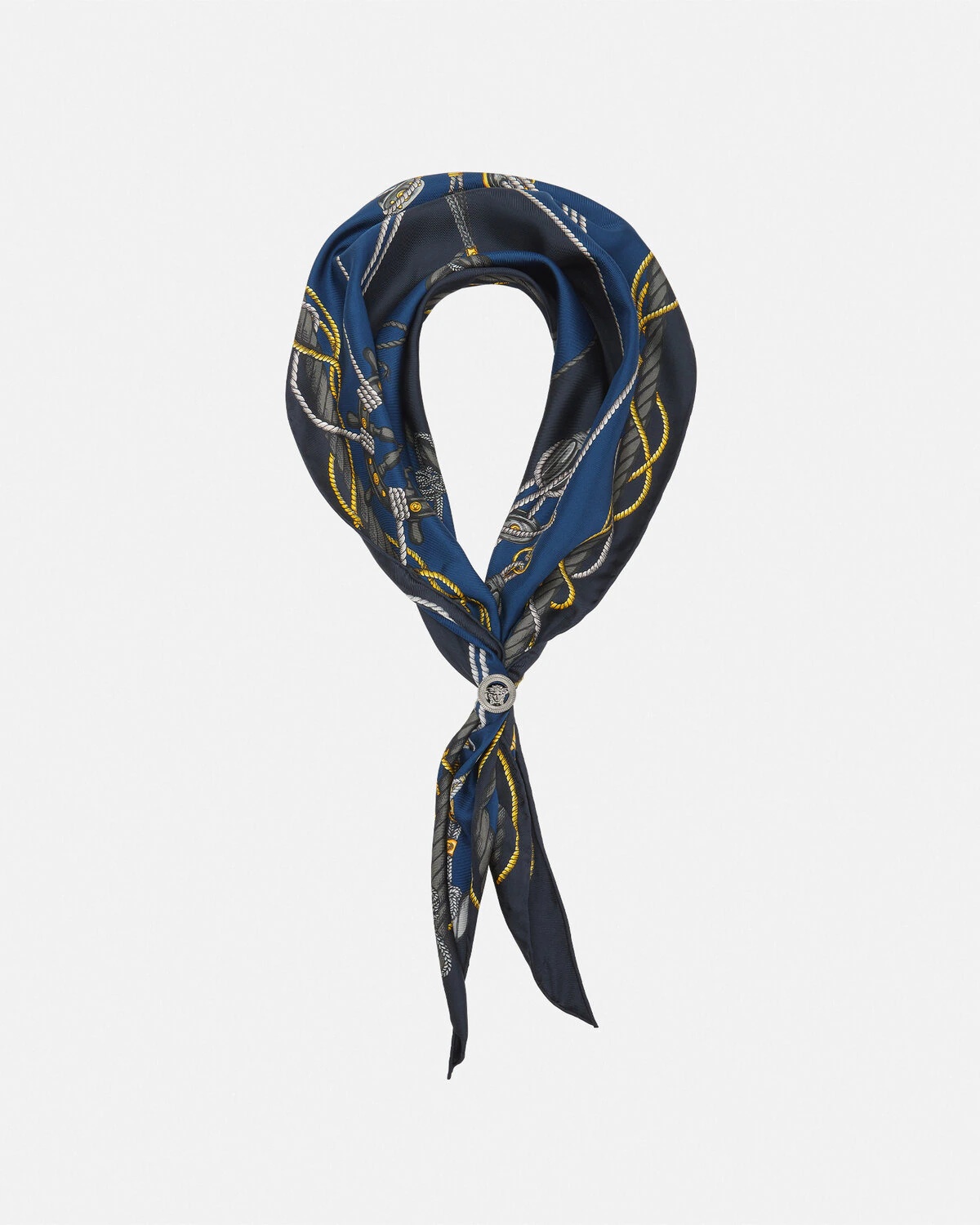 Versace Nautical Triangle Silk Foulard - 1