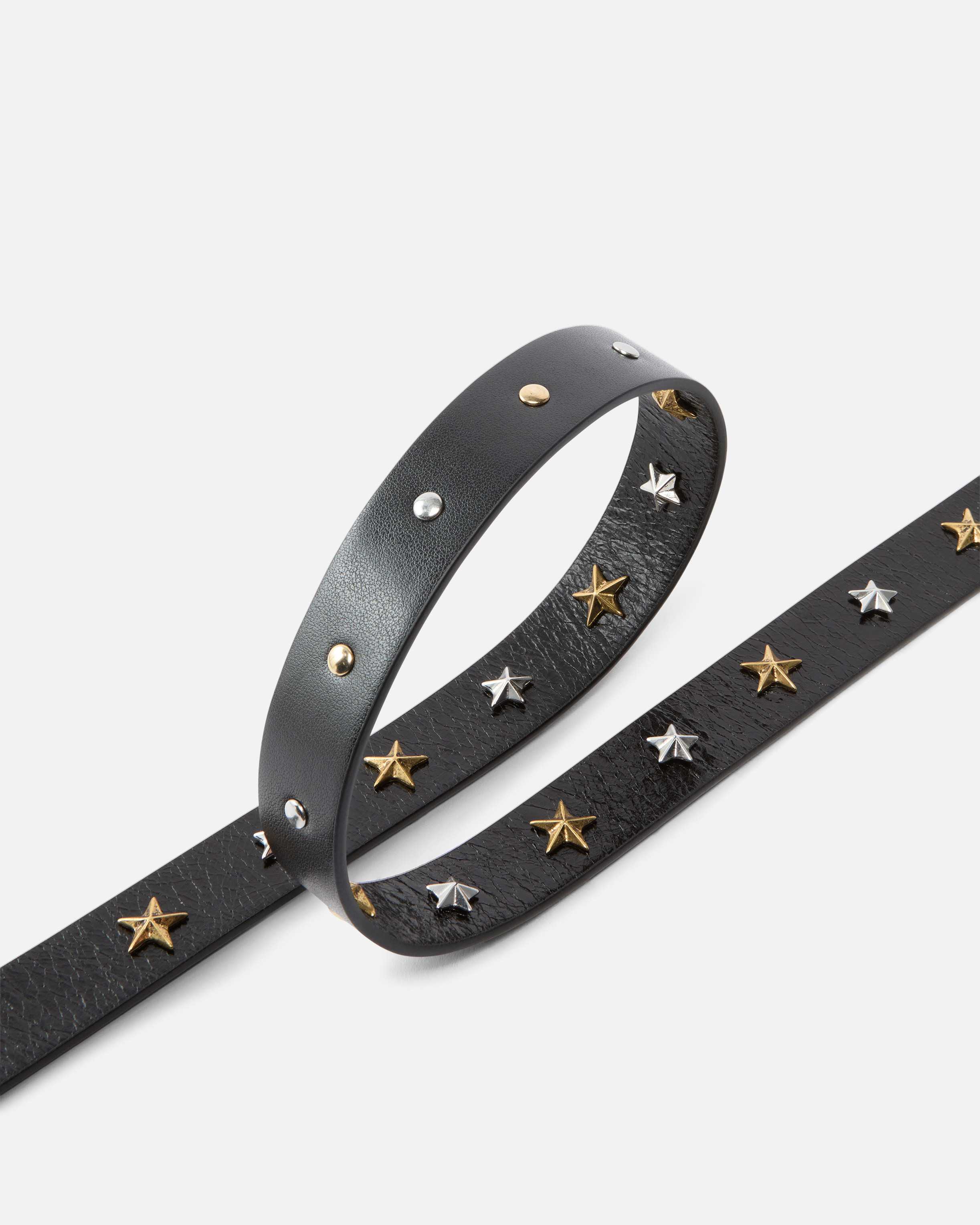 2.2-CM BELT WITH STUDS AND LOVE BIRDS BUCKLE - 4