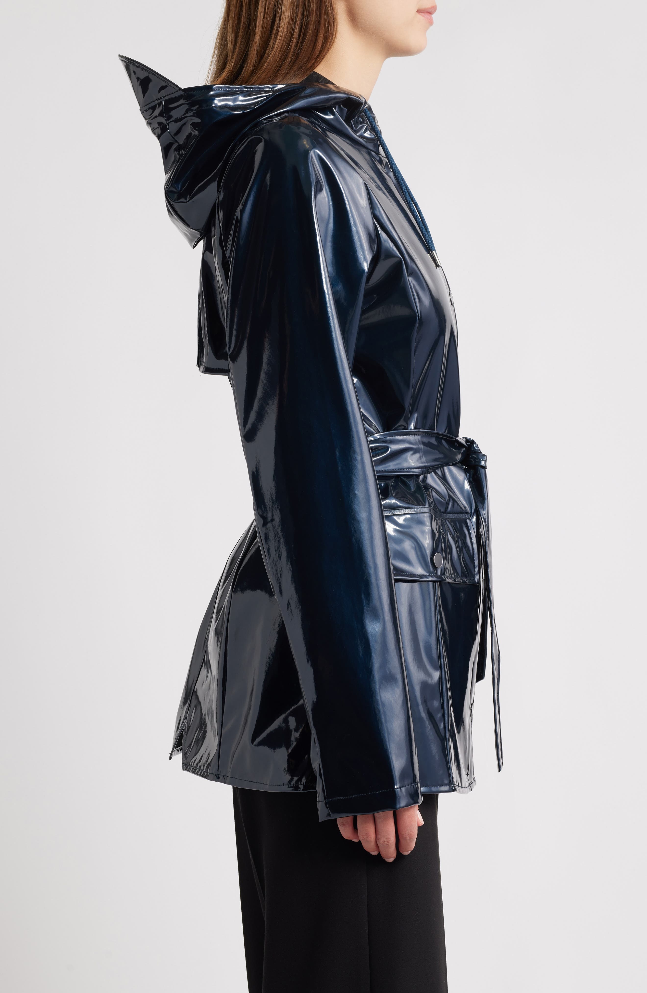 Rains Curve Waterproof Rain Jacket in Spill at Nordstrom - 3