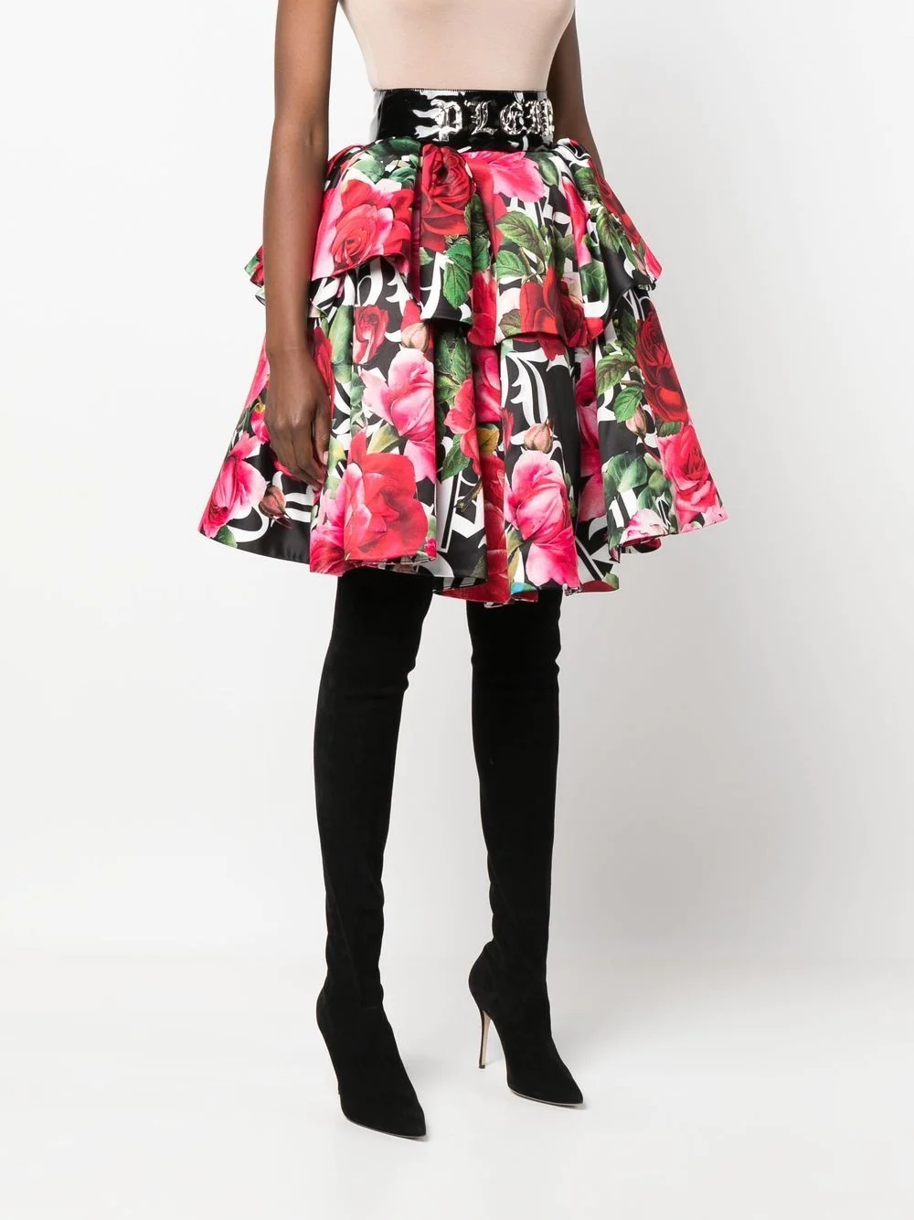 Blossom floral-print skirt - 3