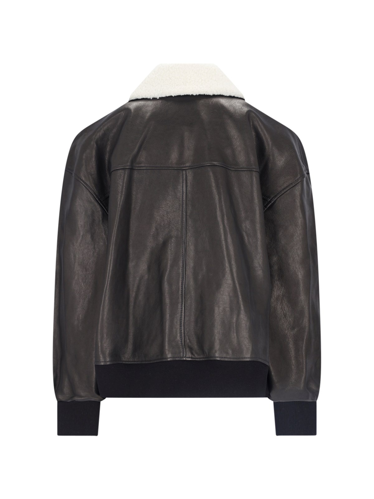 KHAITE 'SHELLAR' SINGLE-BREASTED LEATHER JACKET | sugar