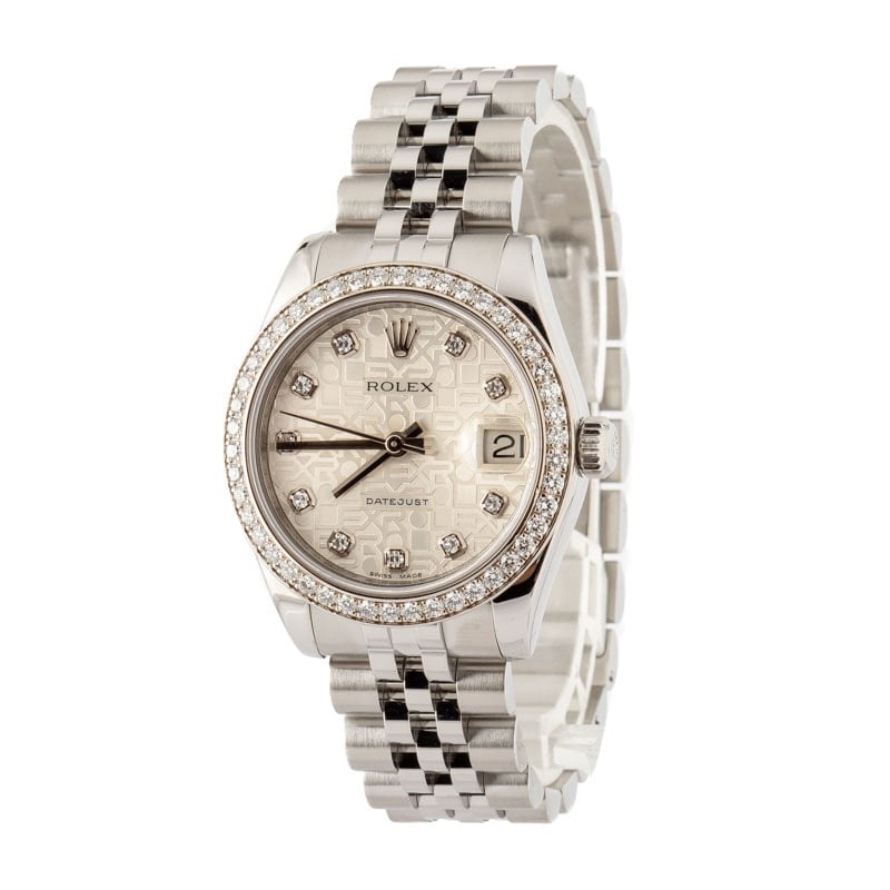 Rolex Datejust 31 ref 178384 Jubilee Diamond Dial - 2