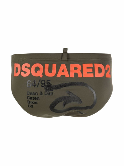 DSQUARED2 logo swim trunks outlook