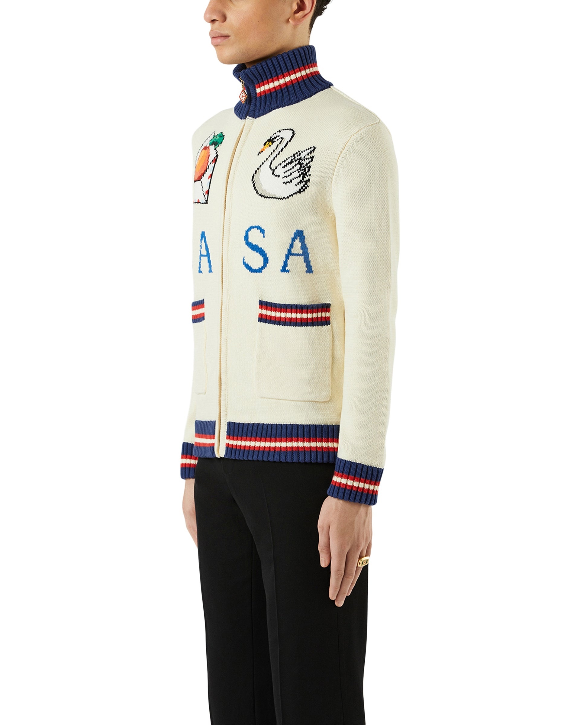 Casa Swan Zip Up Jacket - 5