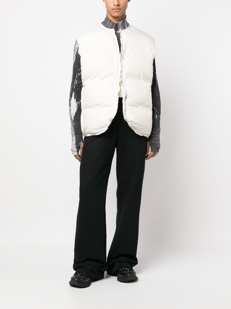 032c logo-print flared track pants outlook