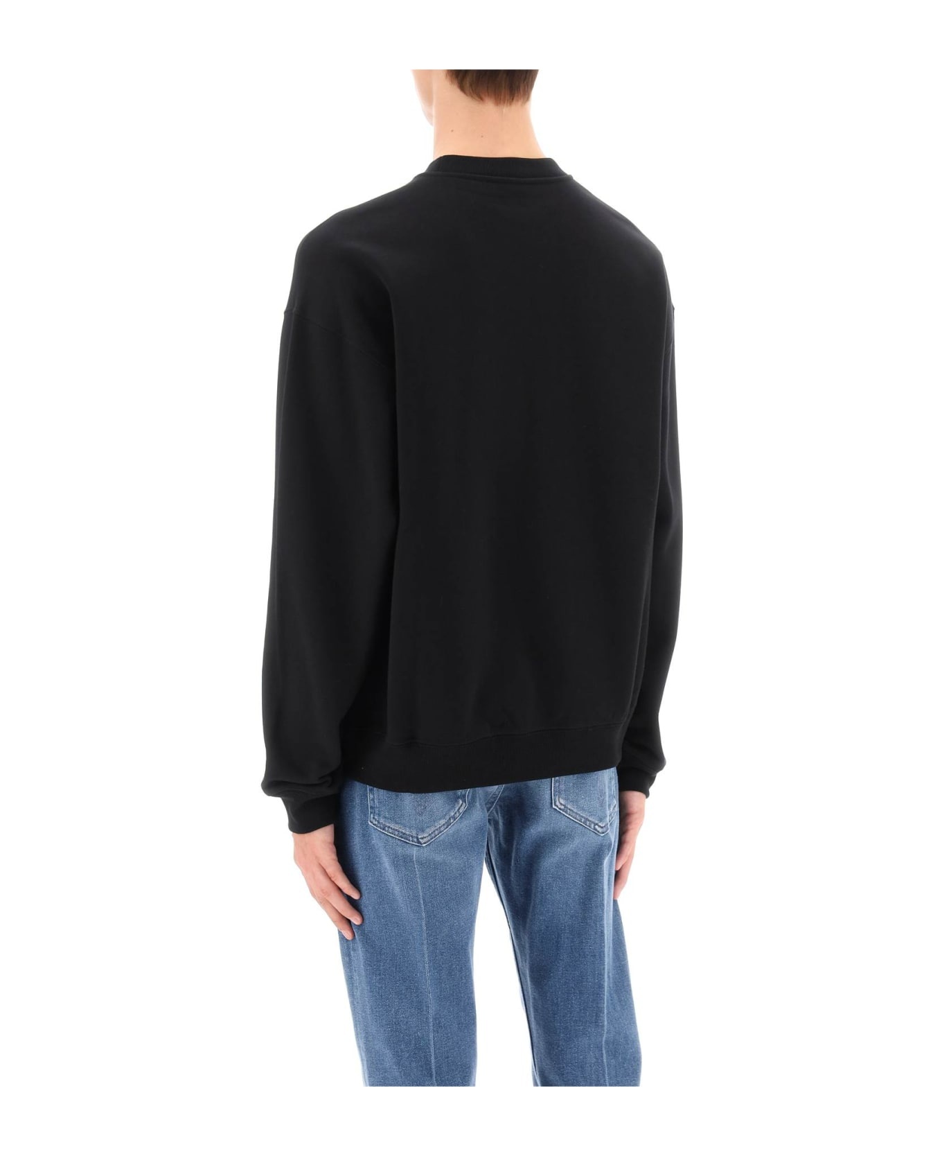 Printed Cotton Crew-neck Sweatshirt - 3