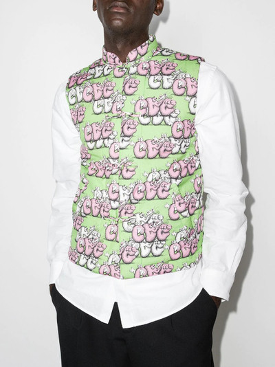 Comme des Garçons SHIRT x KAWS cartoon logo gilet outlook