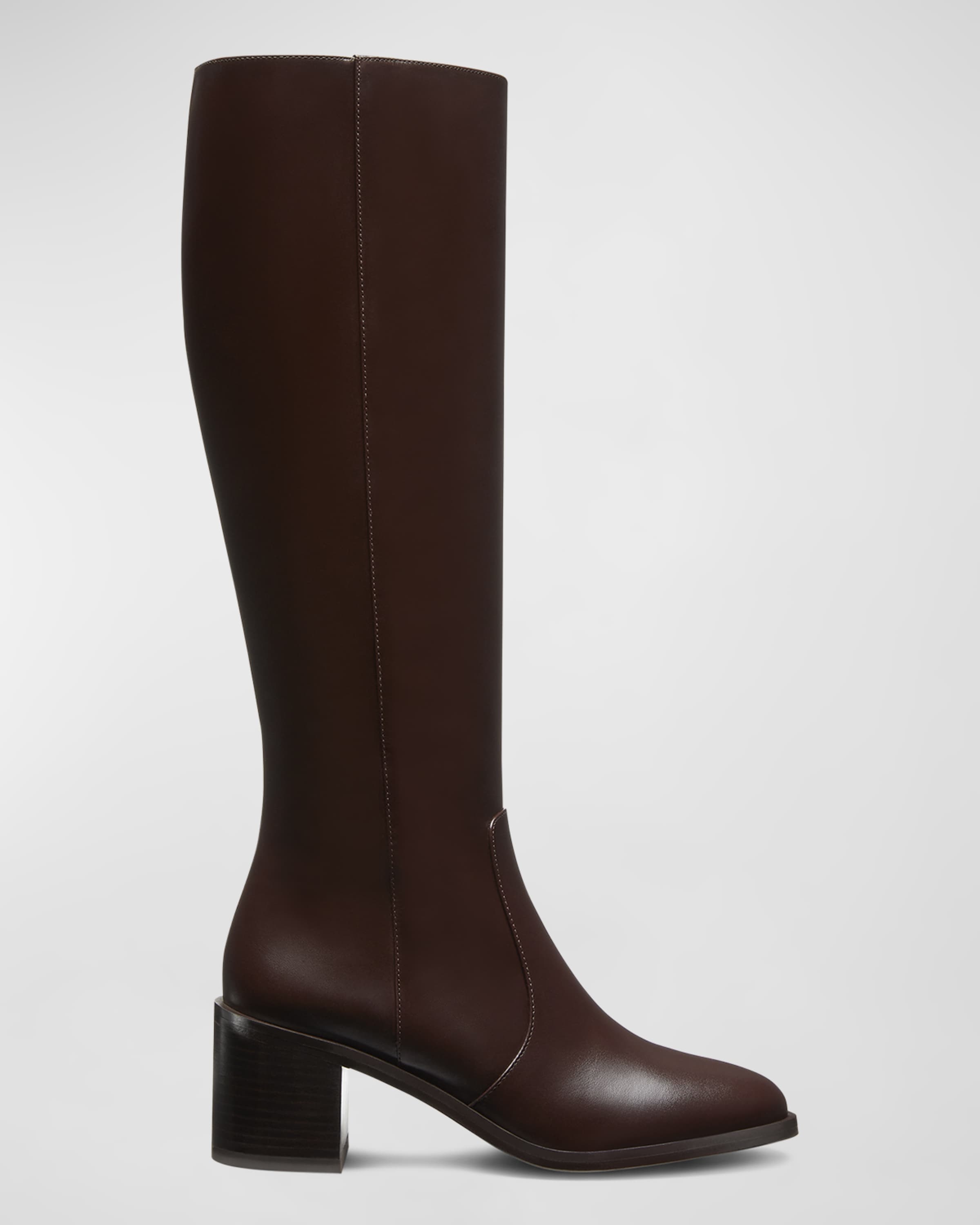 Esme Leather Knee Boots - 1