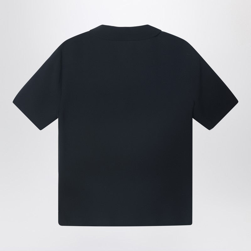 Fendi Black Silk Cady Polo T-Shirt Women - 2