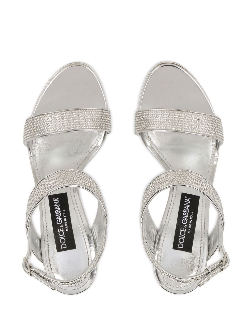 KIM DOLCE&GABBANA crystal-embellished slingback sandals - 4