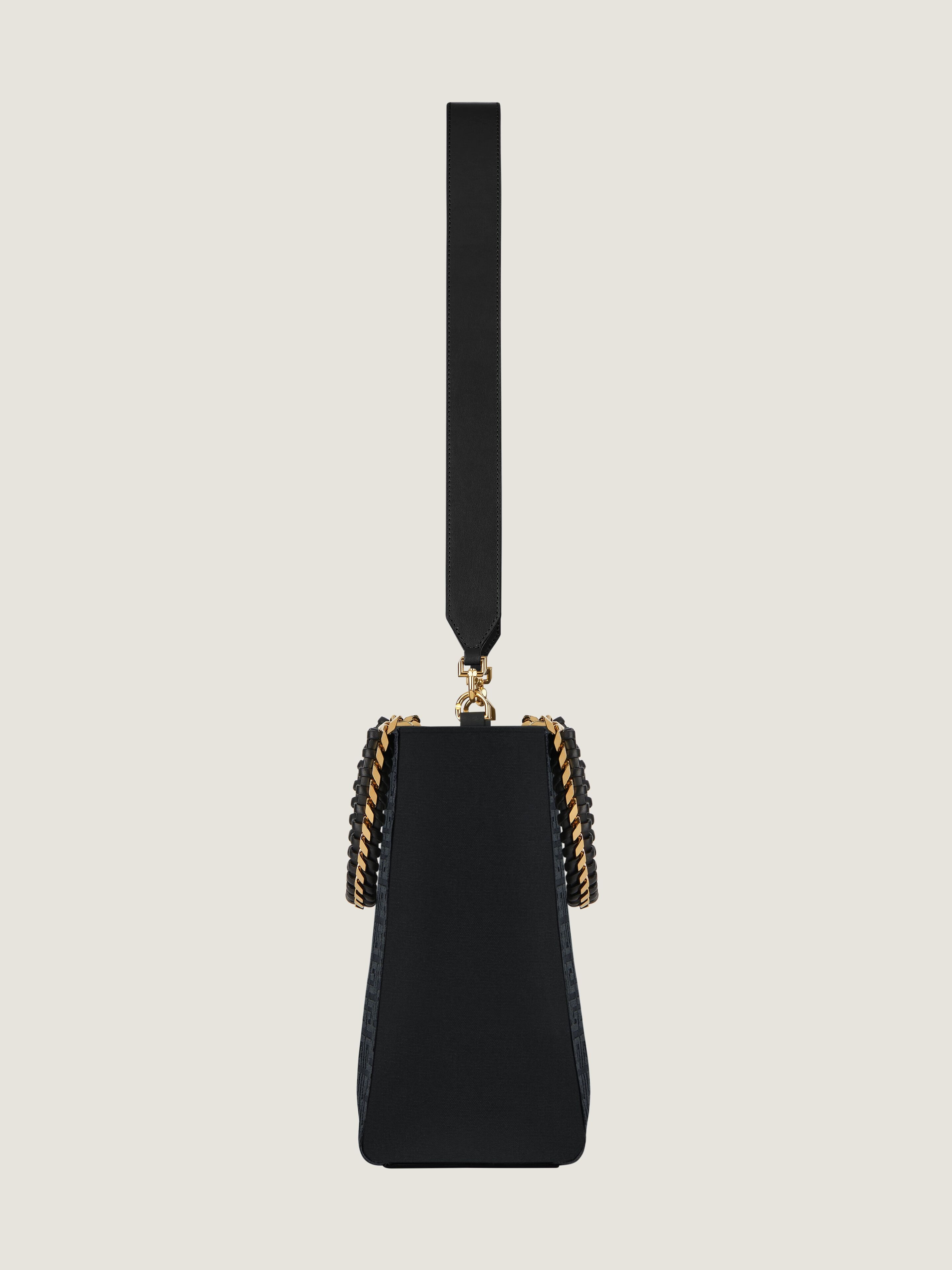 MEDIUM G-TOTE SHOPPING BAG IN 4G EMBROIDERY WITH CHAIN - 3