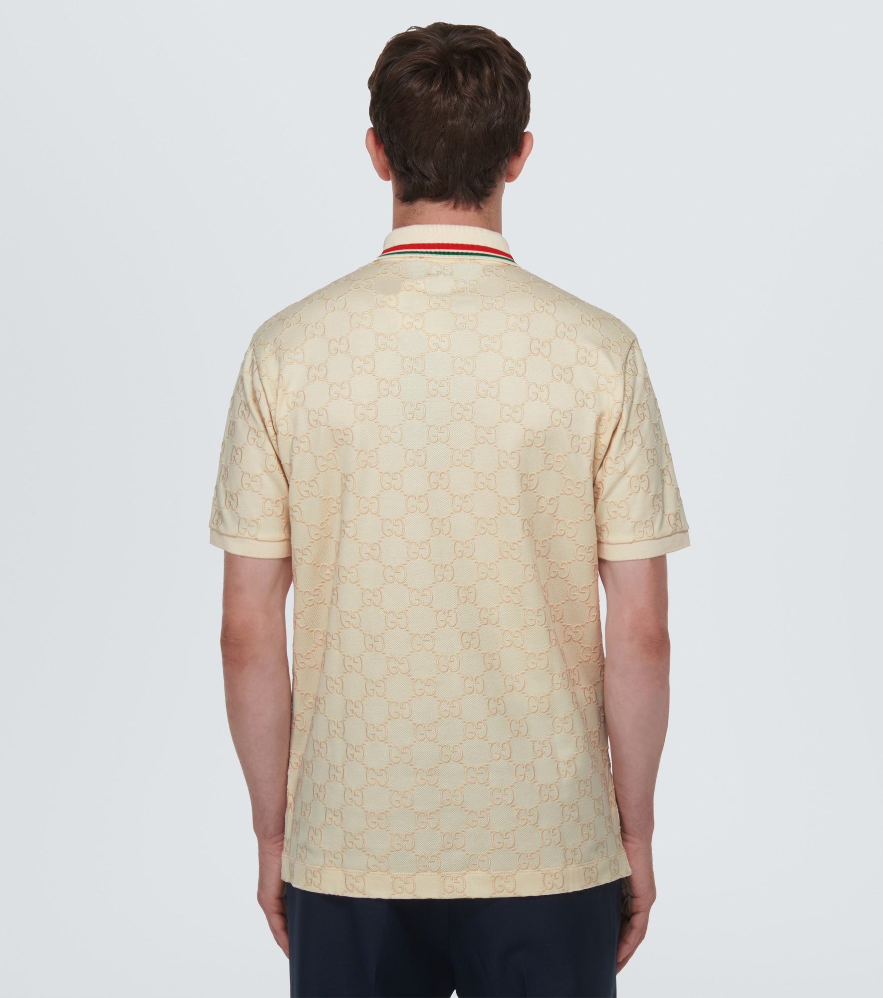 GG embroidered polo top - 4