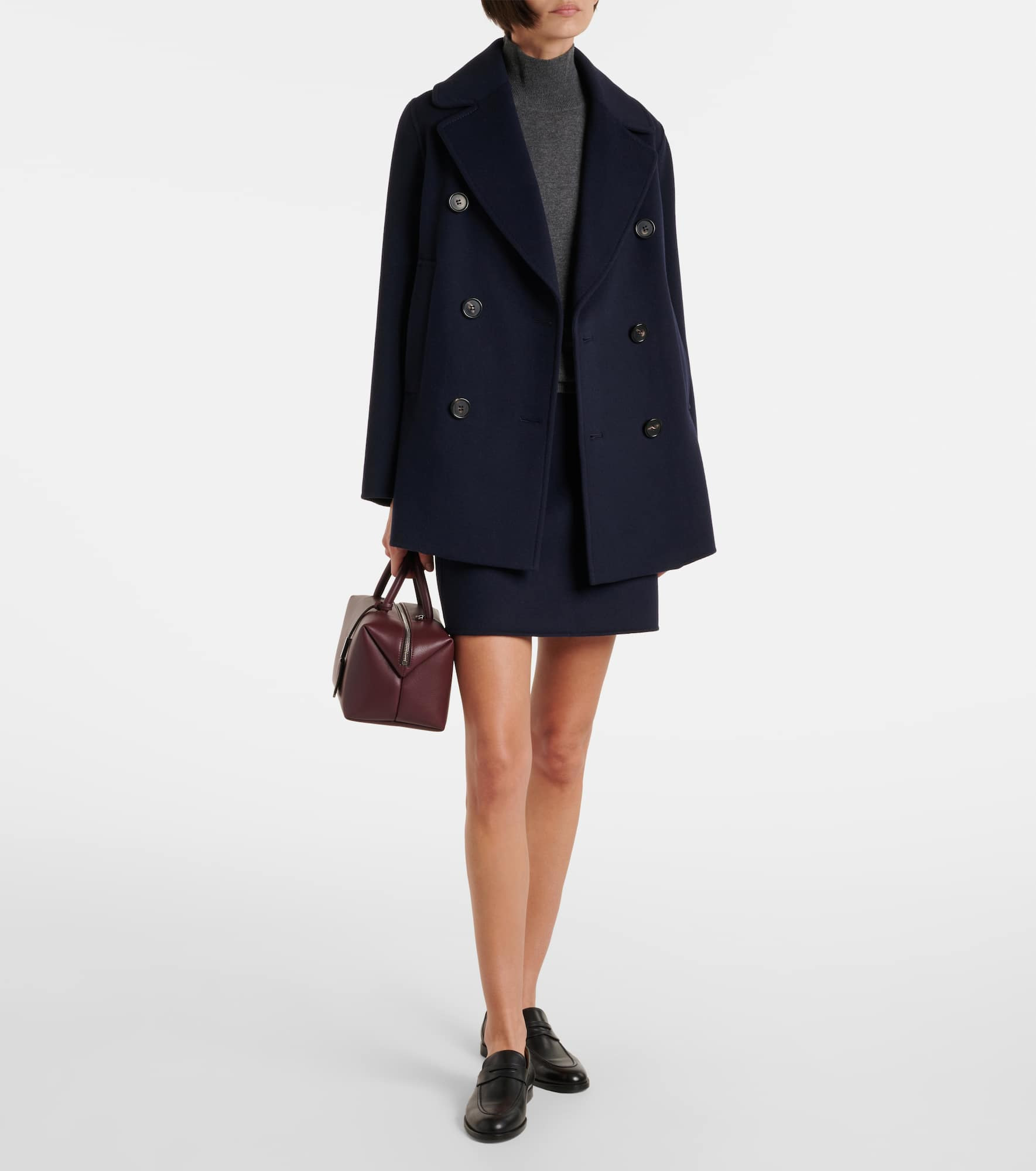Caban virgin wool peacoat - 2