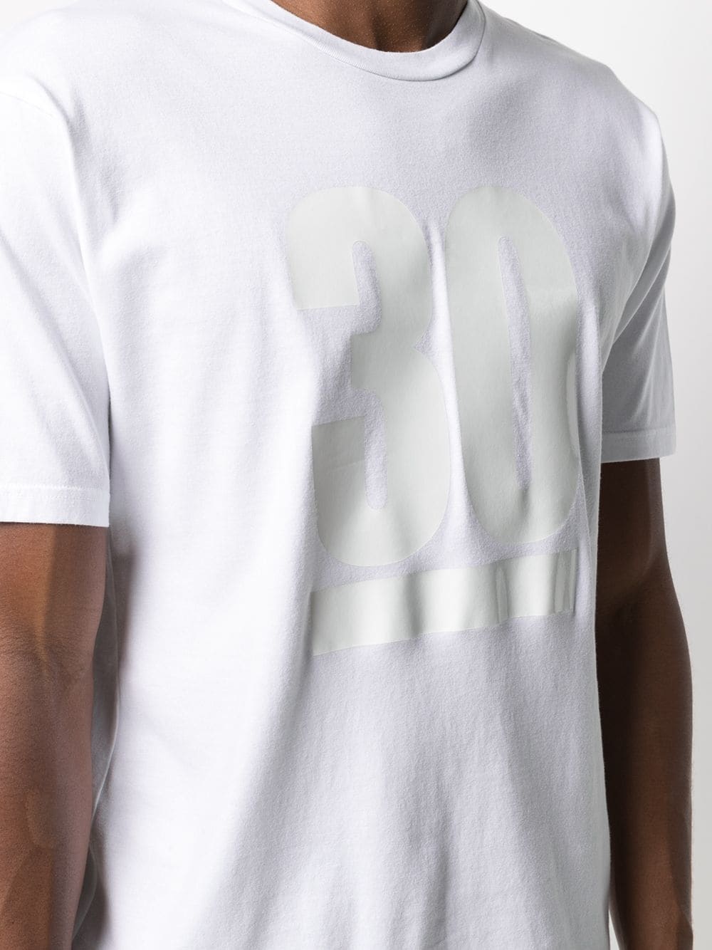tape print T-shirt - 5
