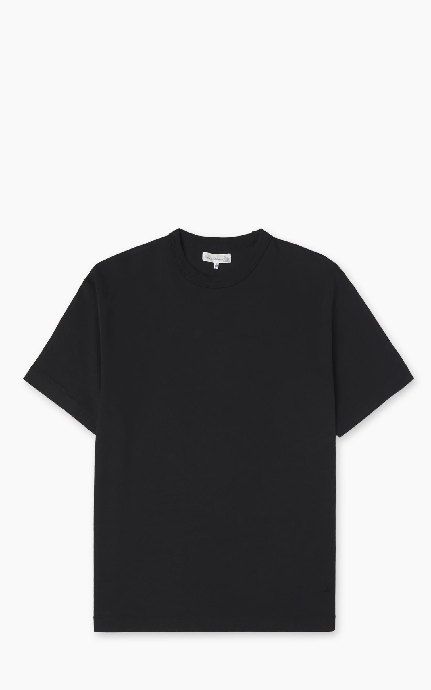 MERZ B. SCHWANEN GHP01 BOXY OVERSIZED T-SHIRT DEEP BLACK - 1