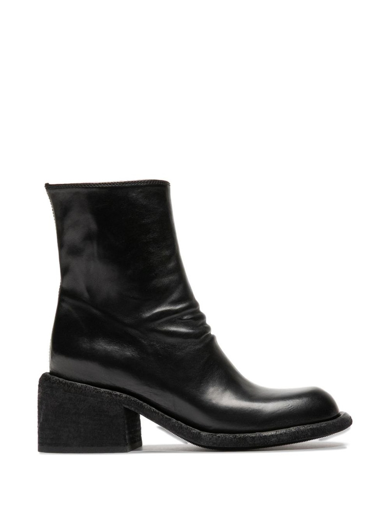 zip leather boots 1