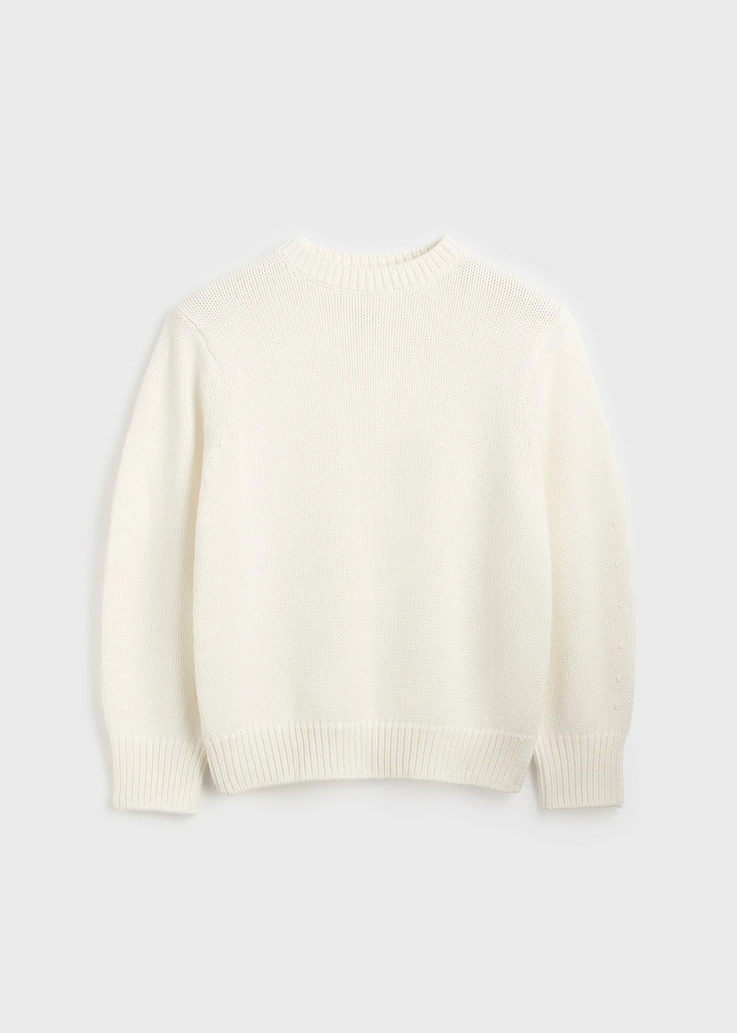 Oversized crew knit macadamia - 1