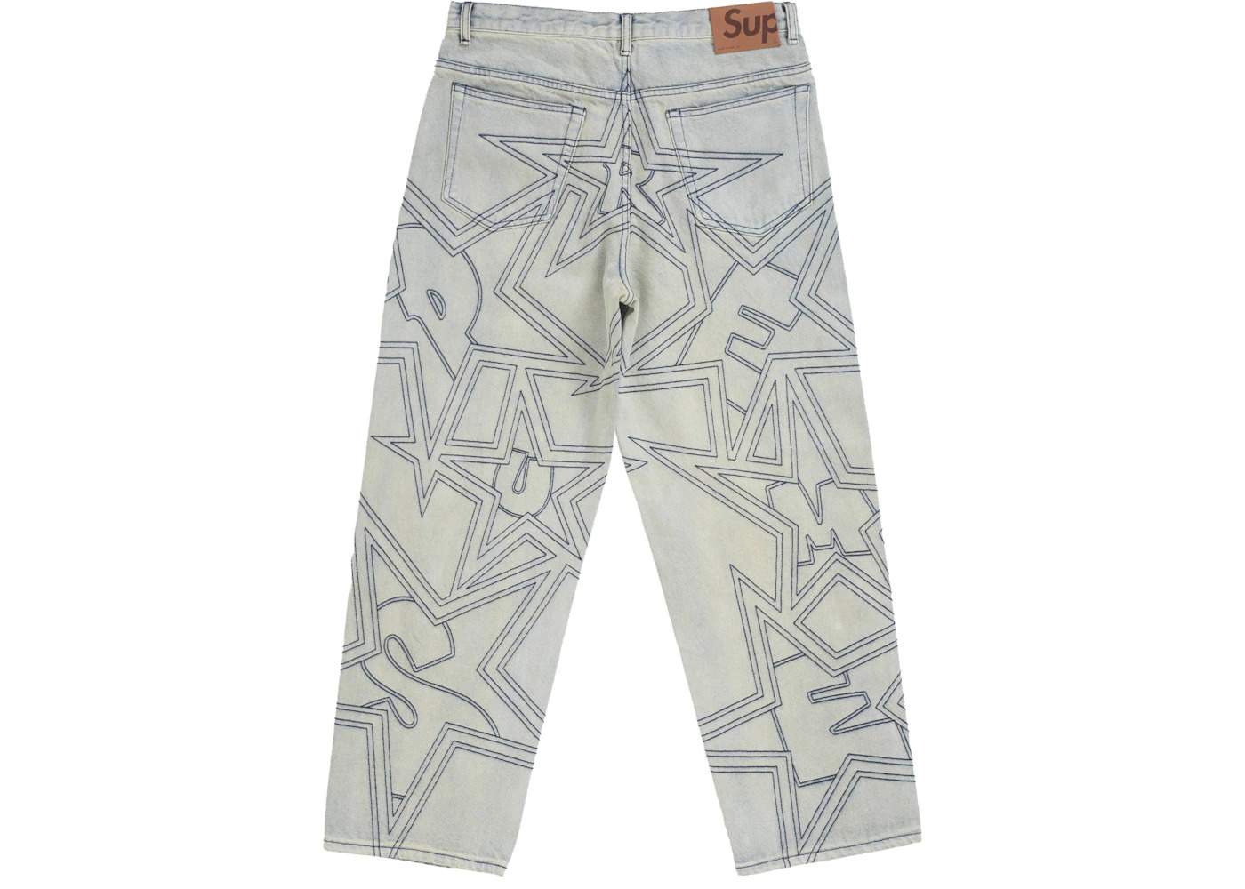 Supreme Stars Topstitch Baggy Jean Dirty - 2